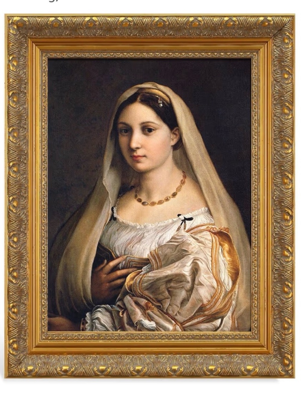 Antique Gold Frame 20x30 Ornate Wood Canvas Frame Vintage No Glass